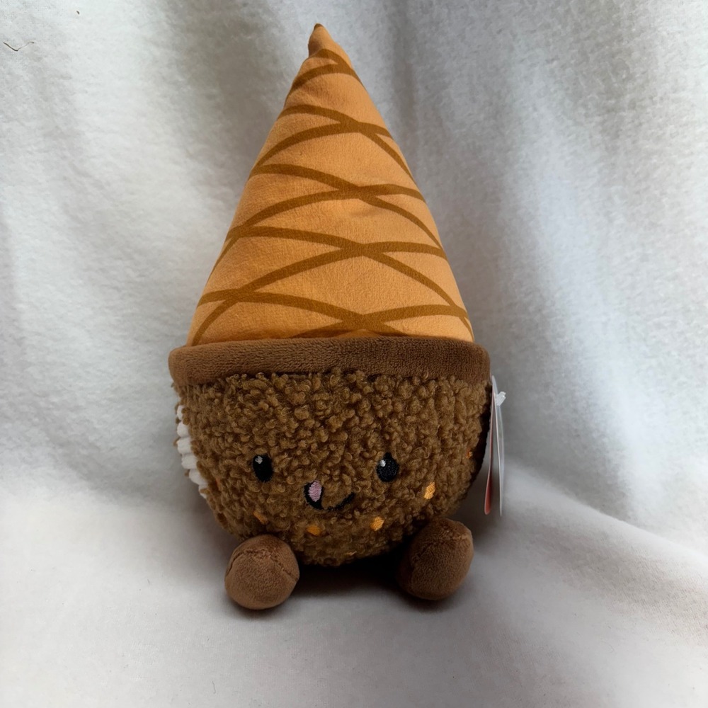 Giggle scape Plush Ice Cream Cone Novelty Toy Stuffed Animal Kids Ages 1+